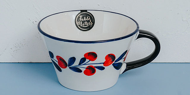 Holiday Berry - Hand Painted 550ml Cereal Cup