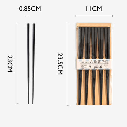PBT Chopstick Collection (23cm) | Hexagonal | Octagonal | MADE IN JAPAN