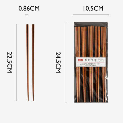 Natural Wooden Chopstick Collection (22.5cm) | Mori | Someki | Mizutama | Fukusu | MADE IN JAPAN