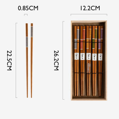 Bamboo Chopstick Collection (22.5cm) | Kyandi | Wagara | Gyaku | MADE IN JAPAN