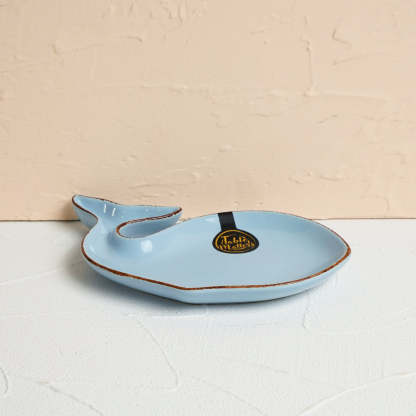 Nautical Blue - 7.5 inch Serving Whale Serving Plate