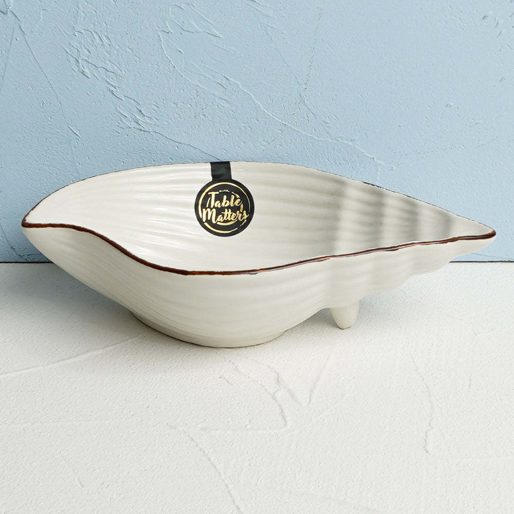 Nautical White - 8 inch Conch Bowl