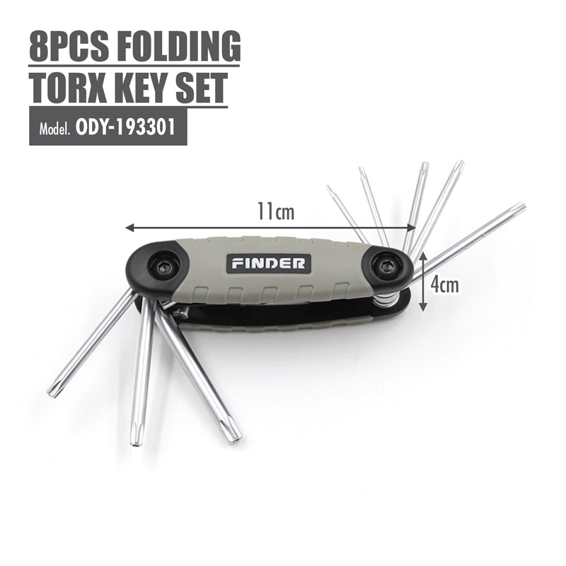 FINDER - 8pcs Folding Torx Key Set