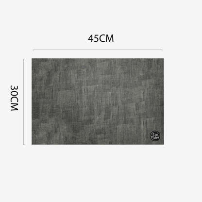 Patches Placemat - Grey (PVC Leather)