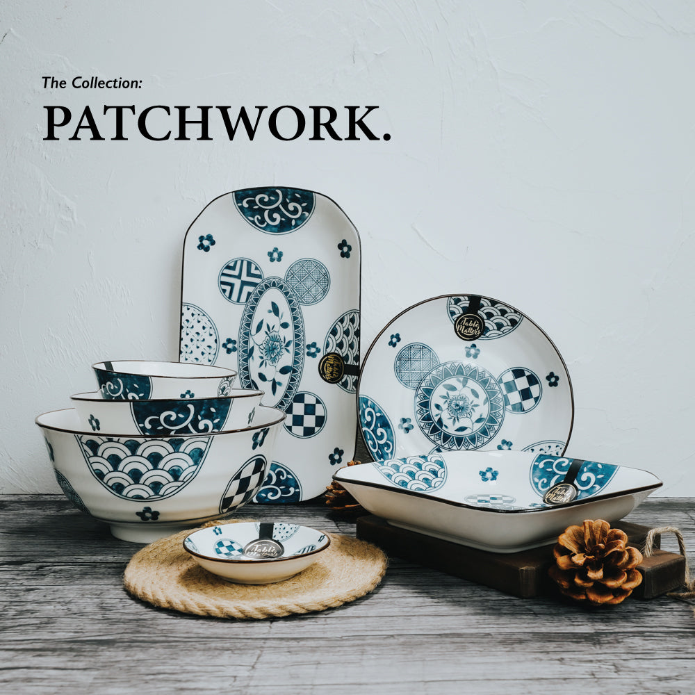 Patchwork - 12 inch Rectangular Plate