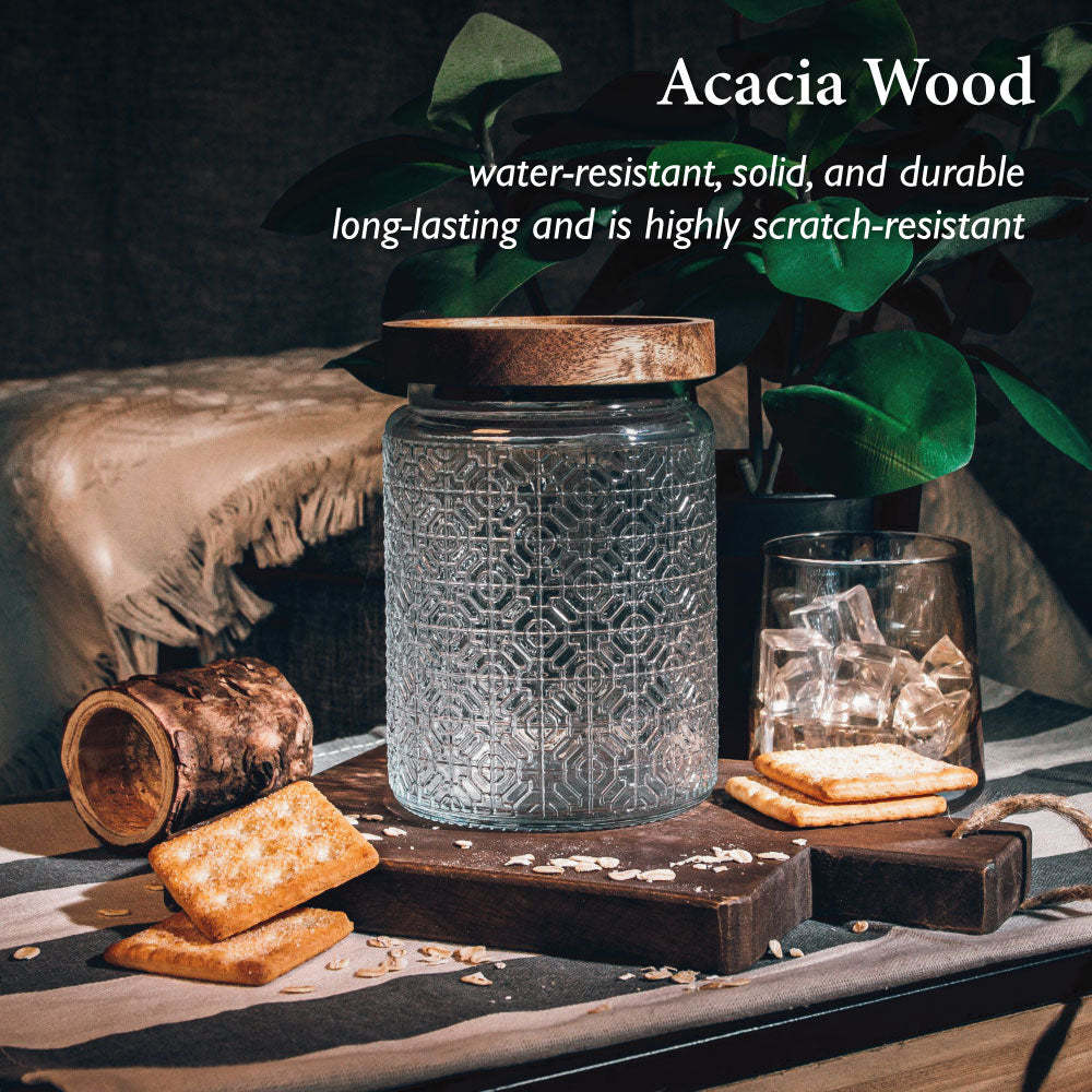 TAIKYU Acacia Classic Airtight Peranakan Storage Jar