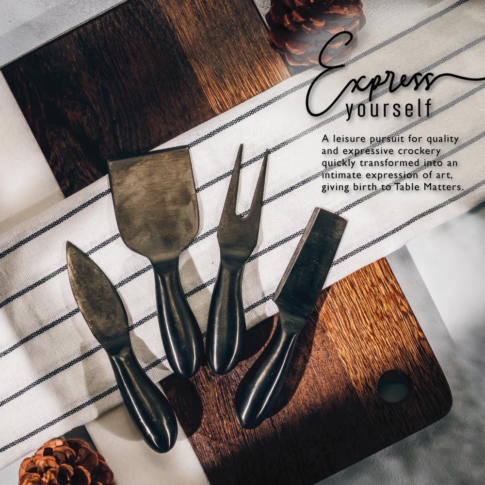 Piccolo - Sepia Cheese Knife Set