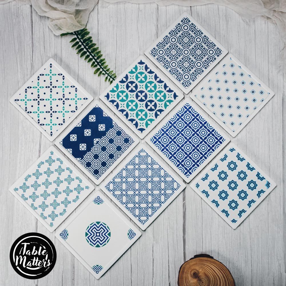 SANTORINI Cup Coaster-Kamari - Set of 2