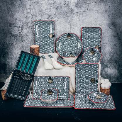 Bundle Deal - Blue Wave 18PCS Sushi Set