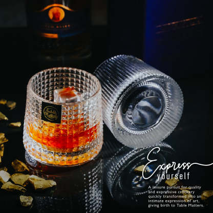 TAIKYU Cube Rocking Whiskey Glass - 160ml