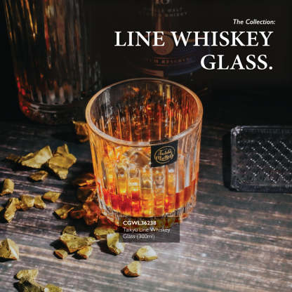 TAIKYU Line Whiskey Glass - 300ml
