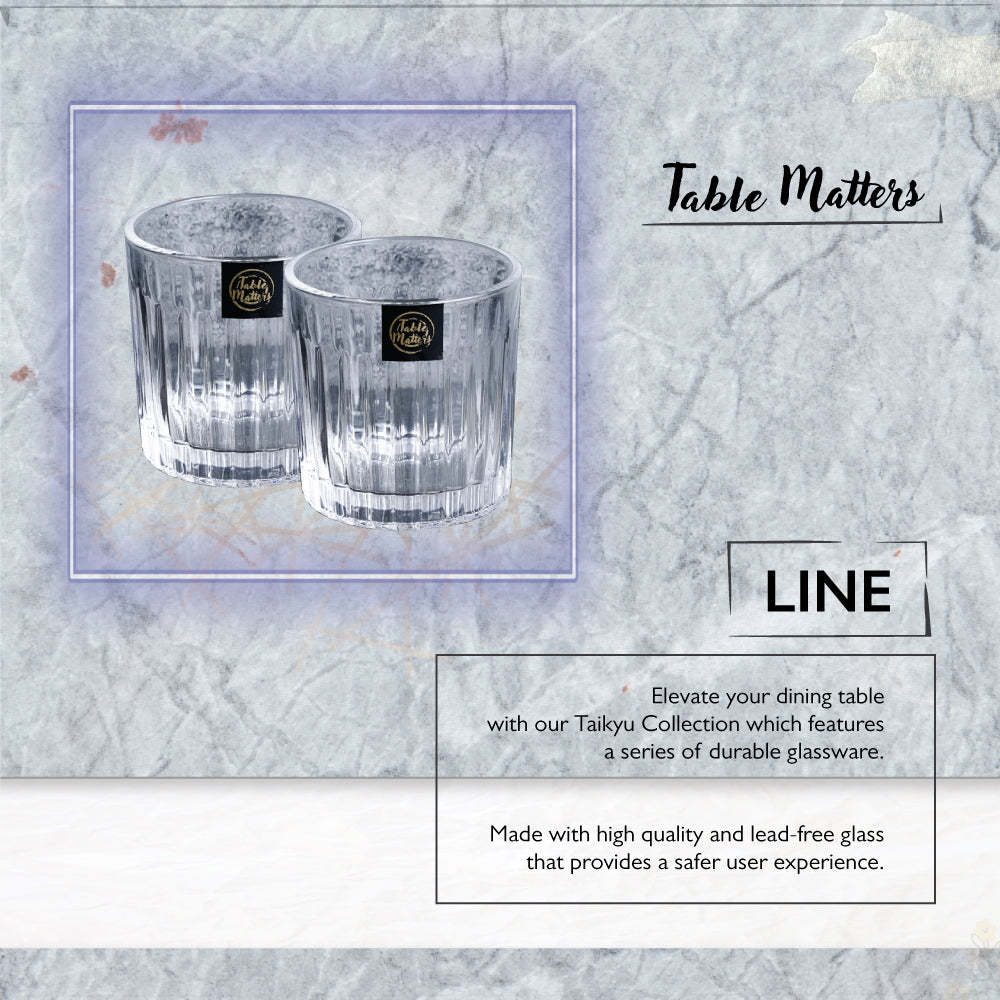 Bundle Deal - Taikyu 310ml Whiskey Glass and Marble Coaster 8PCS Drinking Set