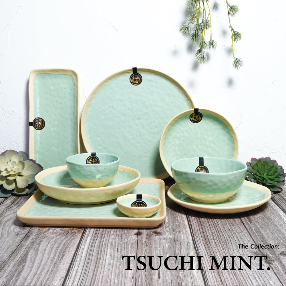 Tsuchi Mint - 11 inch Sushi Plate