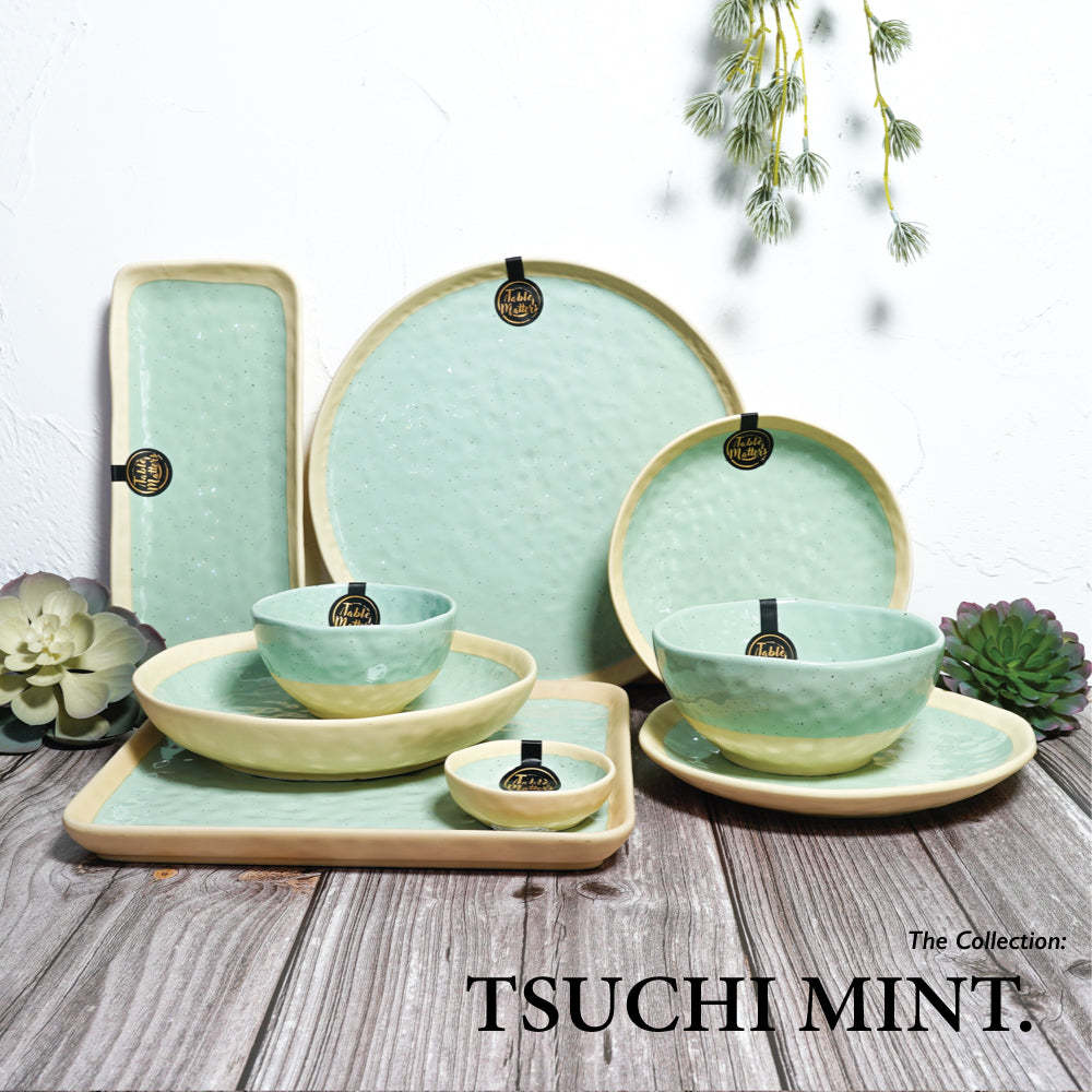 Tsuchi Mint - 8 inch Rice Plate
