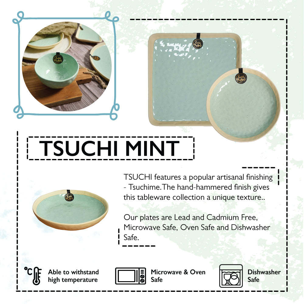 Tsuchi Mint - 3 inch Saucer
