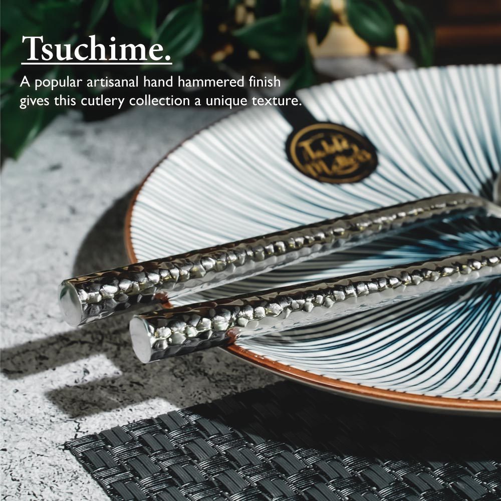 Bundle Deal for 2 - Tsuchi Stainless Steel Cutlery Set with Placemat