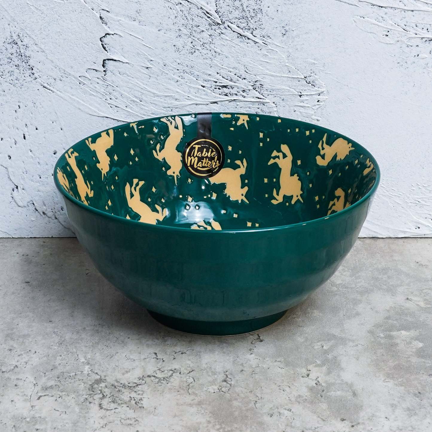 Unicorn Green - Hand Painted 8 inch Threaded Bowl