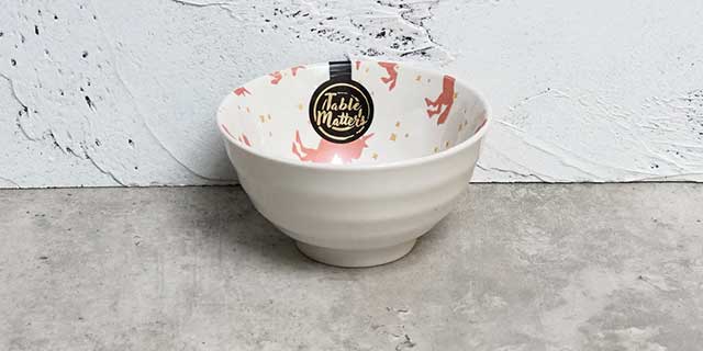 Unicorn Pink Threaded Bowl