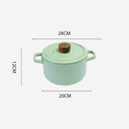 Vintage 2.6L Ceramic Cook Pot (Pastel Green)