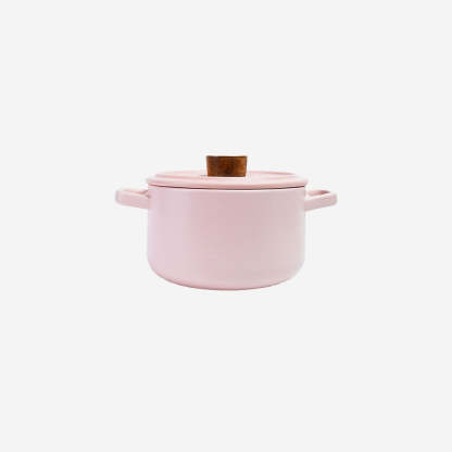 Vintage 2.6L Ceramic Cook Pot (Pastel Pink)