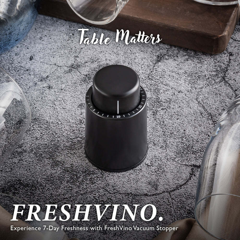 FreshVino Vacuum Stopper with Date Dial