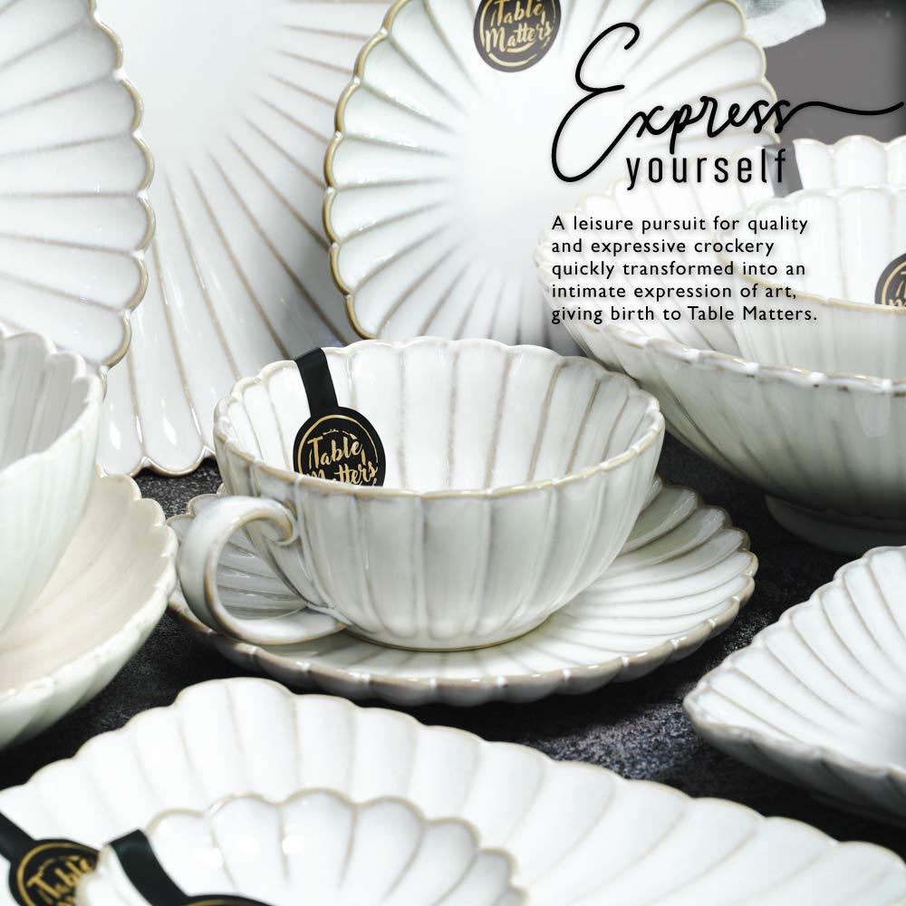 Bundle Deal - White Scallop 5PCS Teatime Set