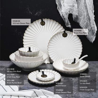 White Scallop - 1150ml Teapot