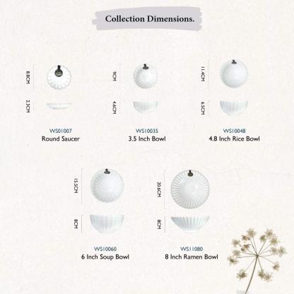 Bundle Deal - White Scallop 5PCS Teatime Set