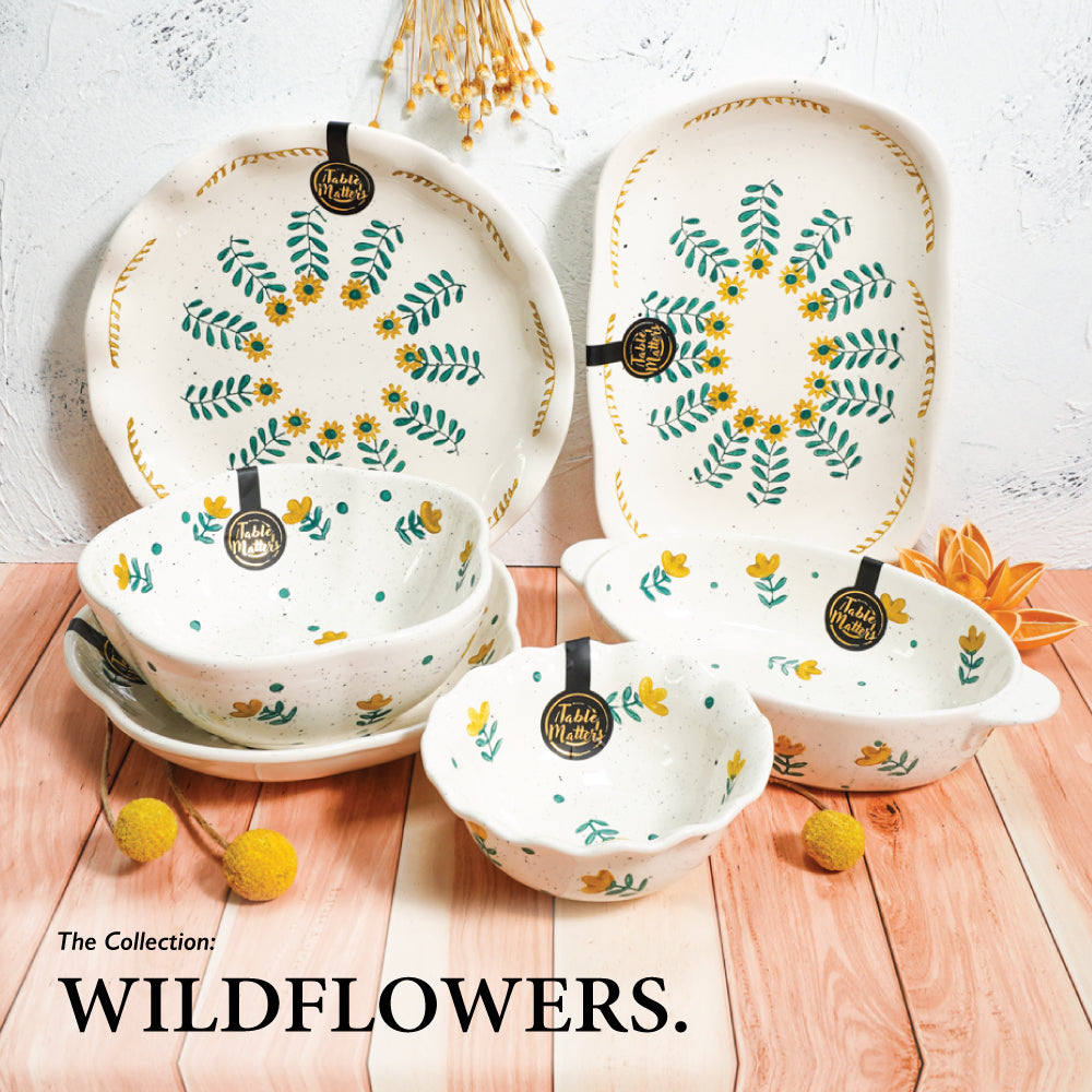 [$21 Deal] Bundle Deal - Wildflowers Tableware - Set of 3
