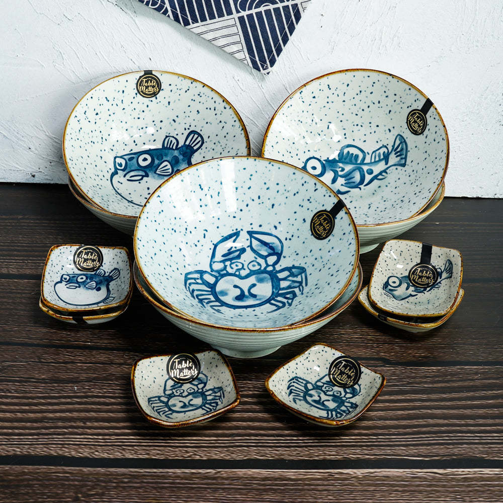 Bundle Deal For 6 - Japanese Ramen Bowl and Saucer Set