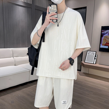 メンズ半袖Ｔシャツ＋ハーフパンツ上下セット