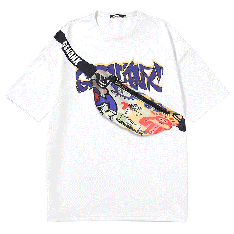 ポケット付きファッショTシャツ