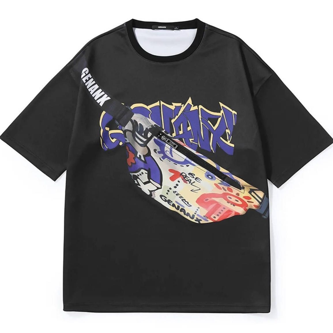 ポケット付きファッショTシャツ