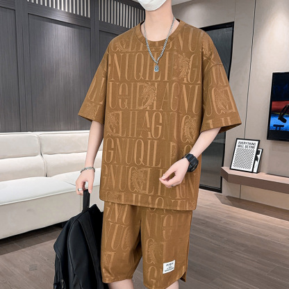 メンズ半袖Ｔシャツ＋ハーフパンツ上下セット