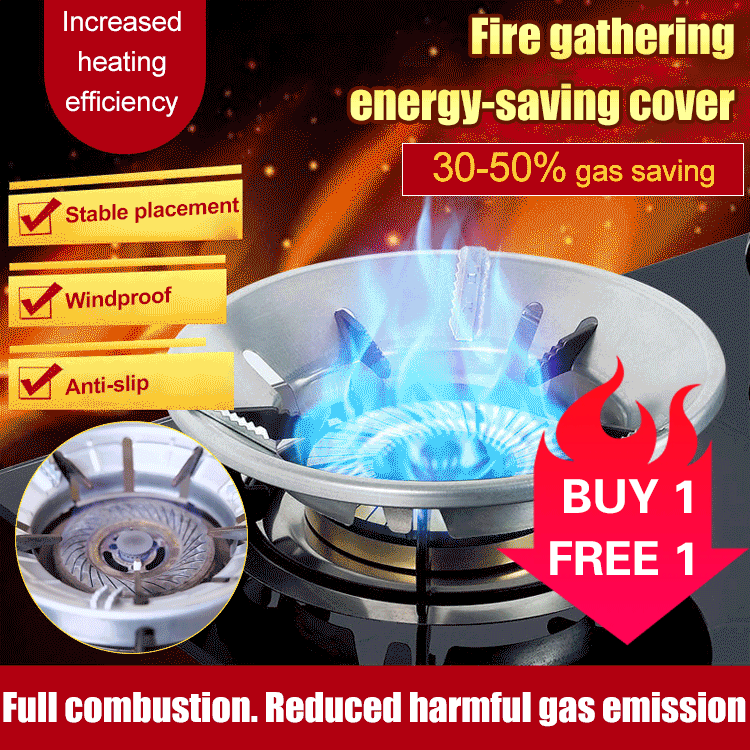 Home gas stove fire gathering energy-saving cover