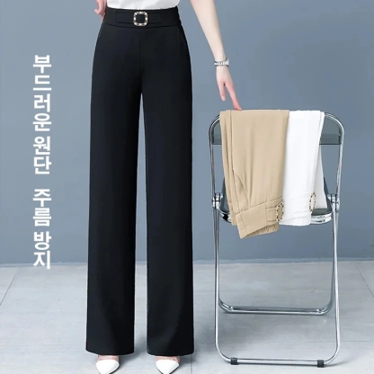 여성 하이웨스트 와이드 팬츠
