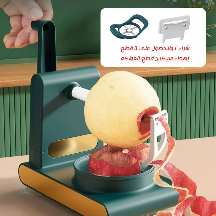 مبشرة ومقشرة التفاح اليدوية للمطبخ، أداة سحب وتقشير قشرة التفاح