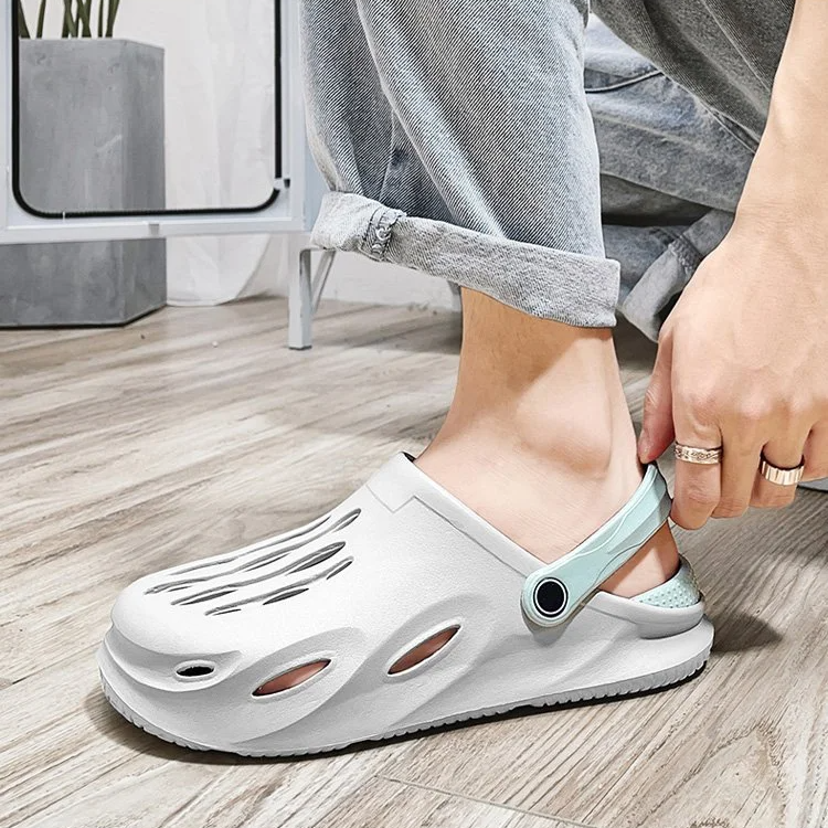 حذاء رجالي صيفي بتصميم مريح وخفيف الوزن، مناسب للقيادة والاستجمام على الشاطئ