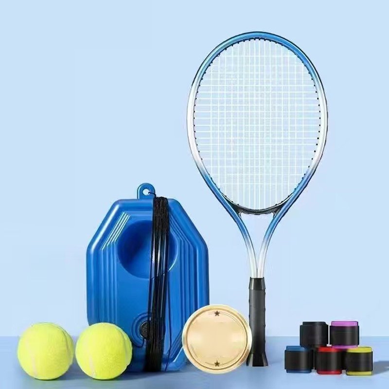 مدرب تنس الريشة والتنس لشخص واحد مع حبل الارتداد  أداة تدريبية مثالية للمبتدئين والأطفال