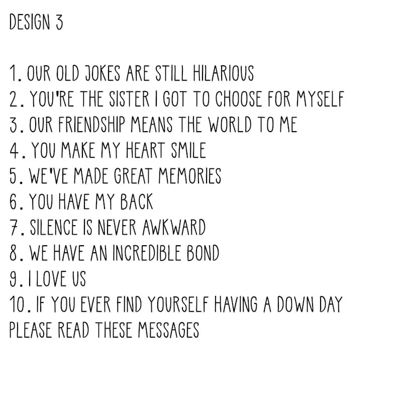 🎁Wooden Gift-10 Reasons Why You Are My Bestie Jute Bag With Hearts🧡