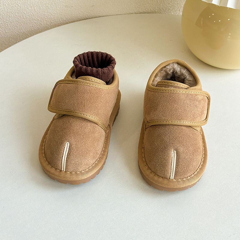 Baby Thickened fleece velcro shoes