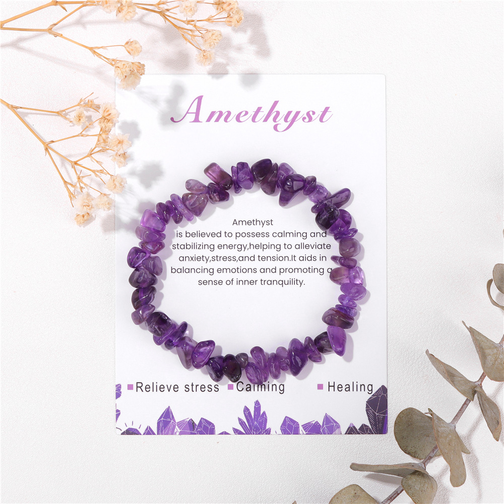 Irregular Natural Gemstone Energy Bracelet