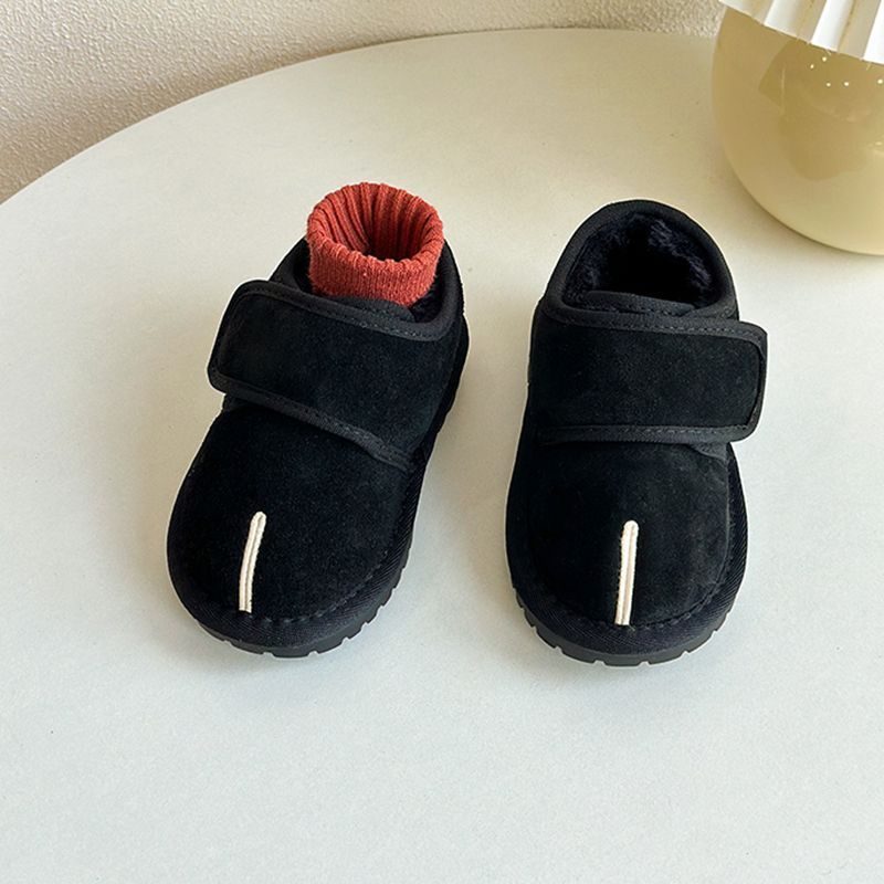Baby Thickened fleece velcro shoes