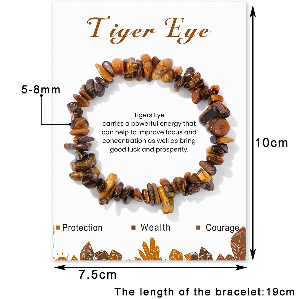 Irregular Natural Gemstone Energy Bracelet