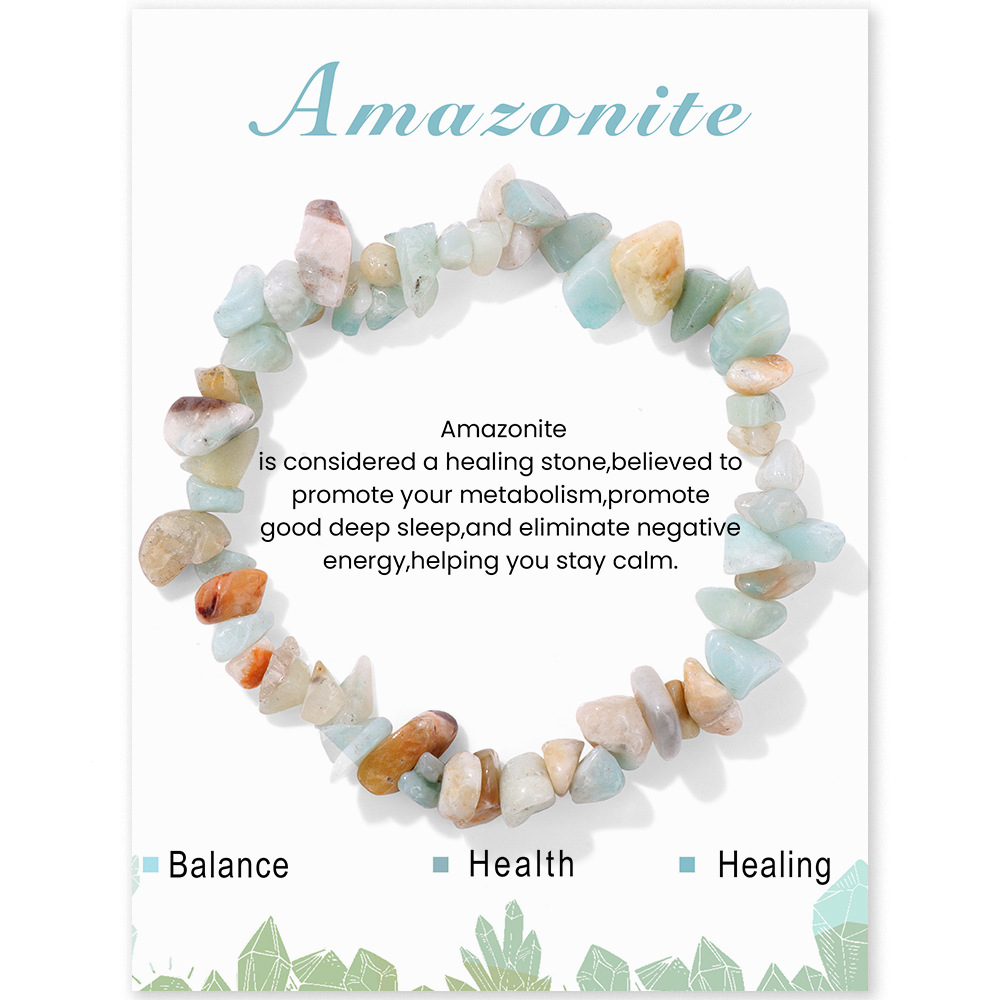 Irregular Natural Gemstone Energy Bracelet