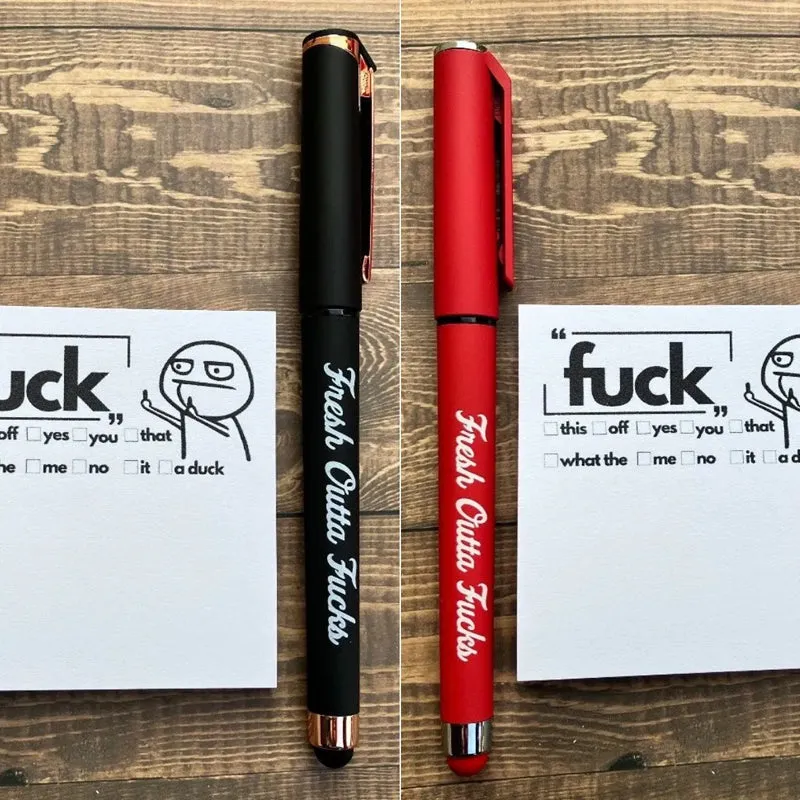 Fresh Outta Fucks Pad and Pen🤣