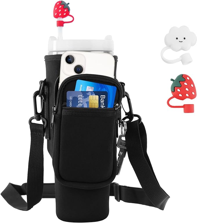  Stanley Water Bottle Carrier Bag With 2 Straw Covers 