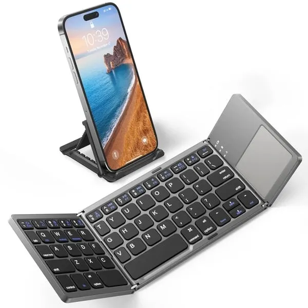 Foldable Bluetooth Keyboard With Touchpad
