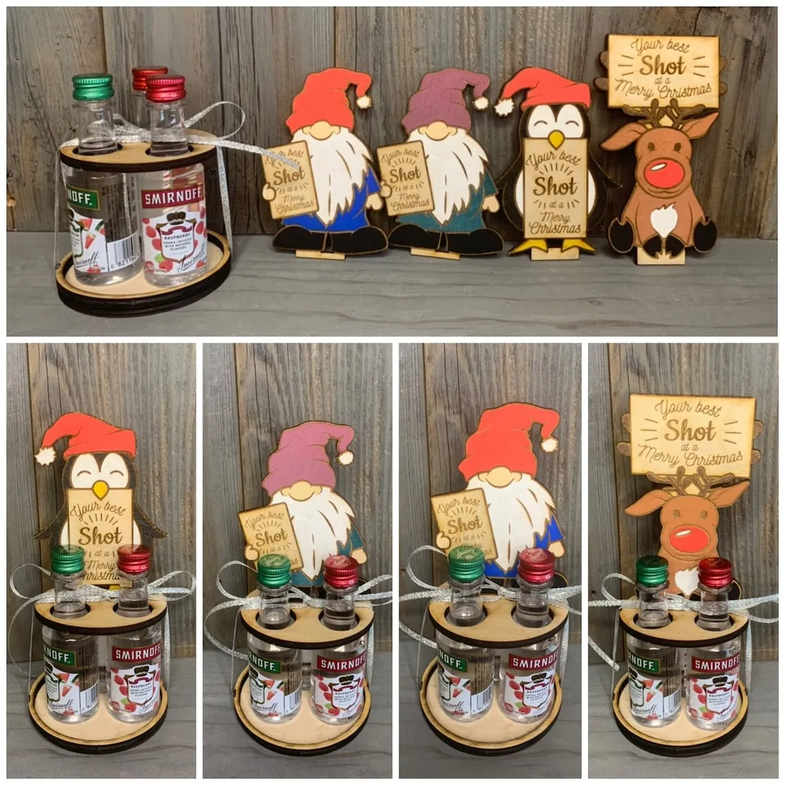 🥂Best Shot At A Merry Christmas Bottle Holder🎅