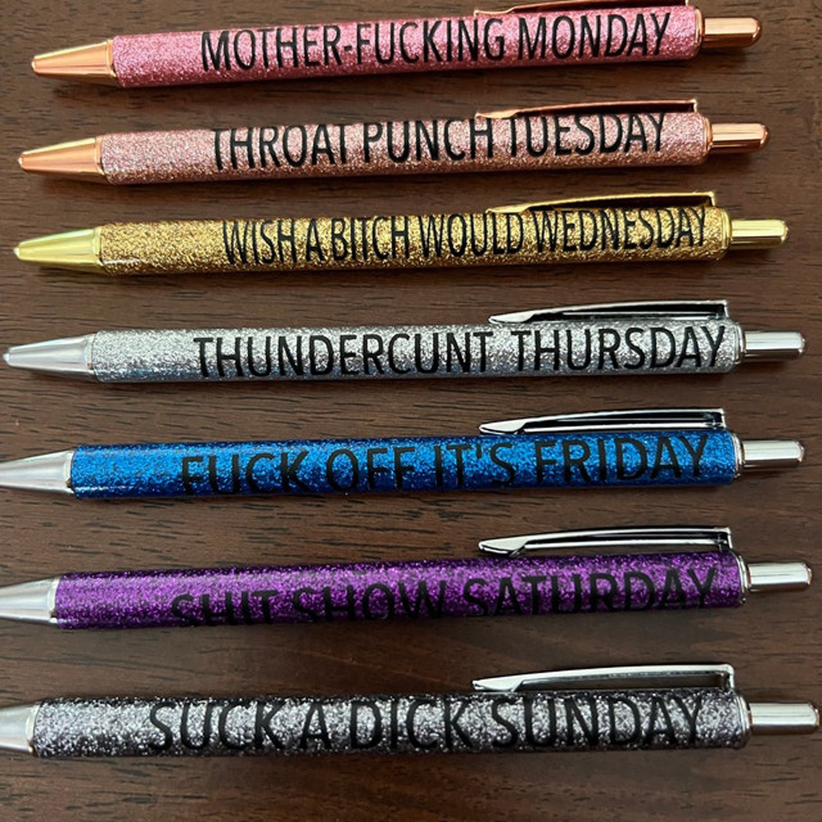 Colored Funny Working Pen Set for Sarcastic Souls🤣